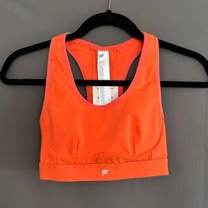 NWT Fabletics Passion Orange Sports Bra
